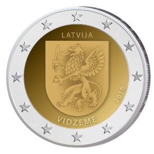 Lettland 2 Euro-Sondermünze 2016 – Regionen und Grafschaften - Zentral-Livland (Vidzeme)