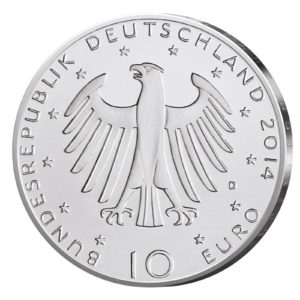 10 Euro Münzen aus Deutschland 2014