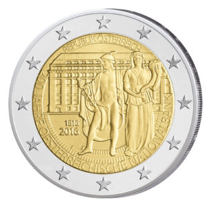 Österreich 2 Euro-Gedenkmünze 2016 - 200. Jahrestag der Gründung der Oesterr. Nationalbank
