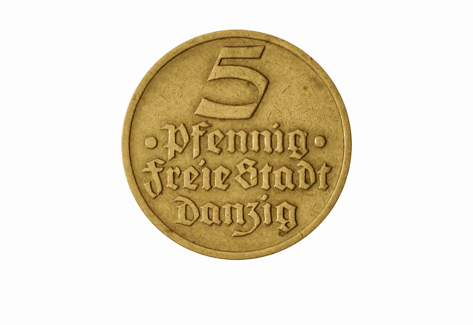 5 Pfennig 1932 Danzig Flunder ss-vz Jaeger-Nr. D12