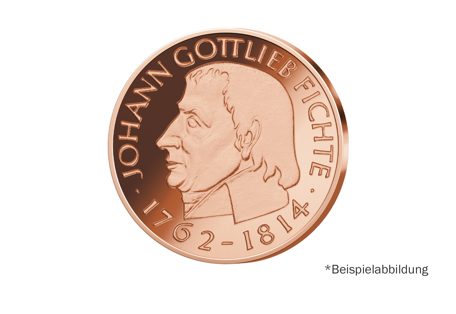 Neuprägung 1 oz 999/1000 Kupfer Die Ersten Fünf Johann Gottlieb Fichte J. 393