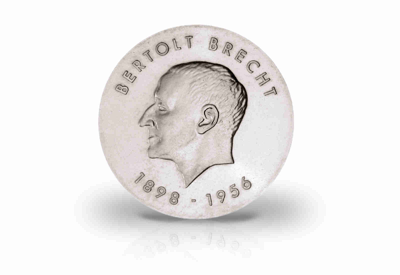 10 Mark Gedenkmünze 1973 DDR Bertolt Brecht Jaeger-Nr. 1544