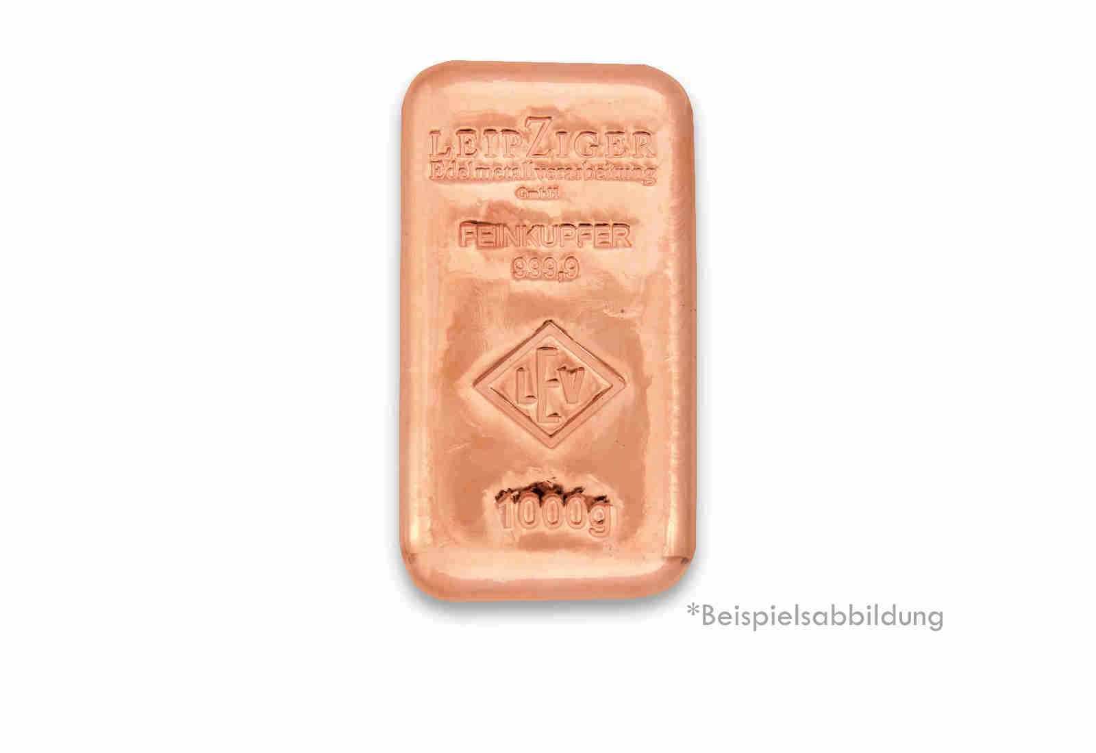 Kupferbarren 1 kg