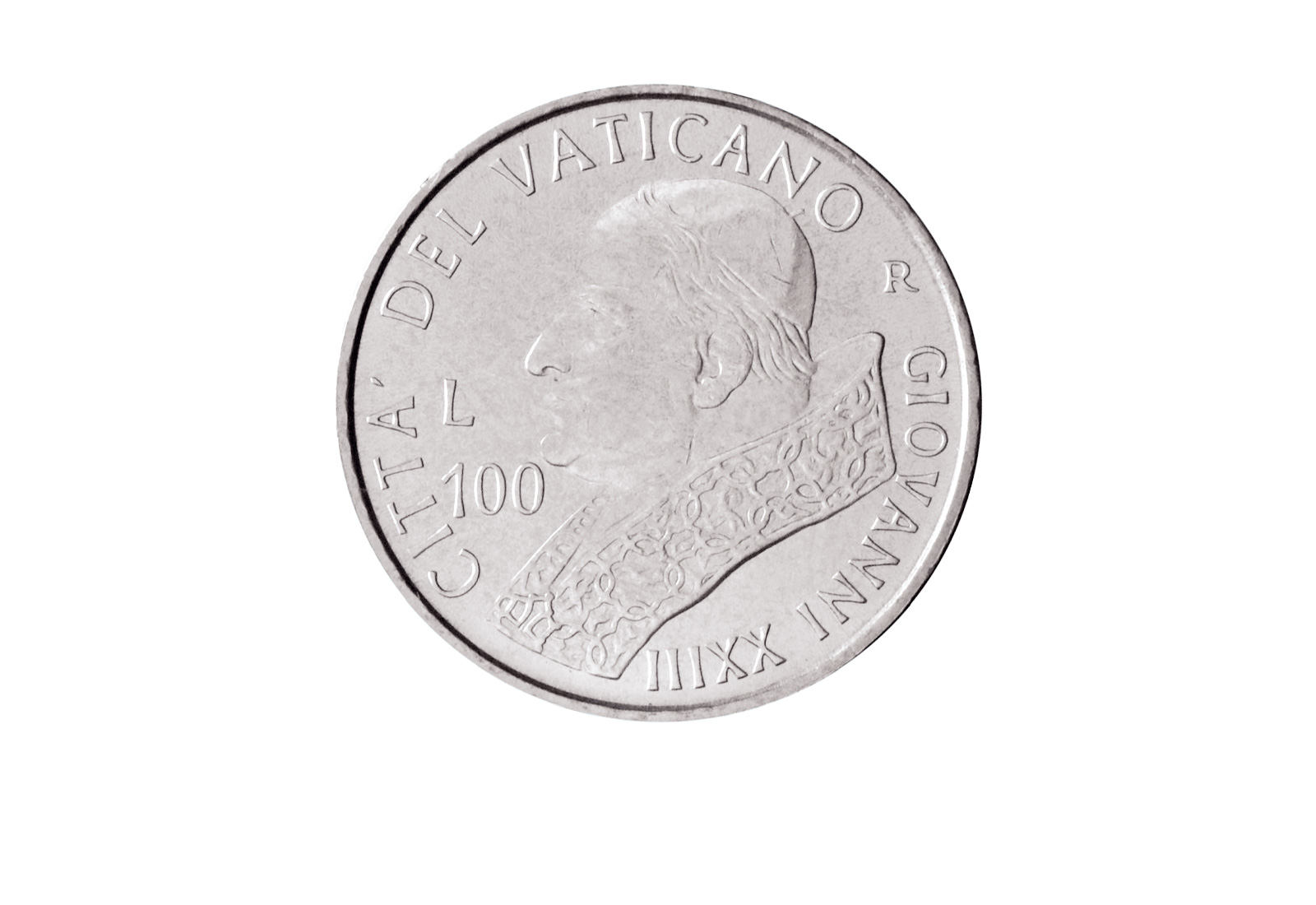 100 Lire 2001 Vatikan Papst Johannes Paul II. Wappen