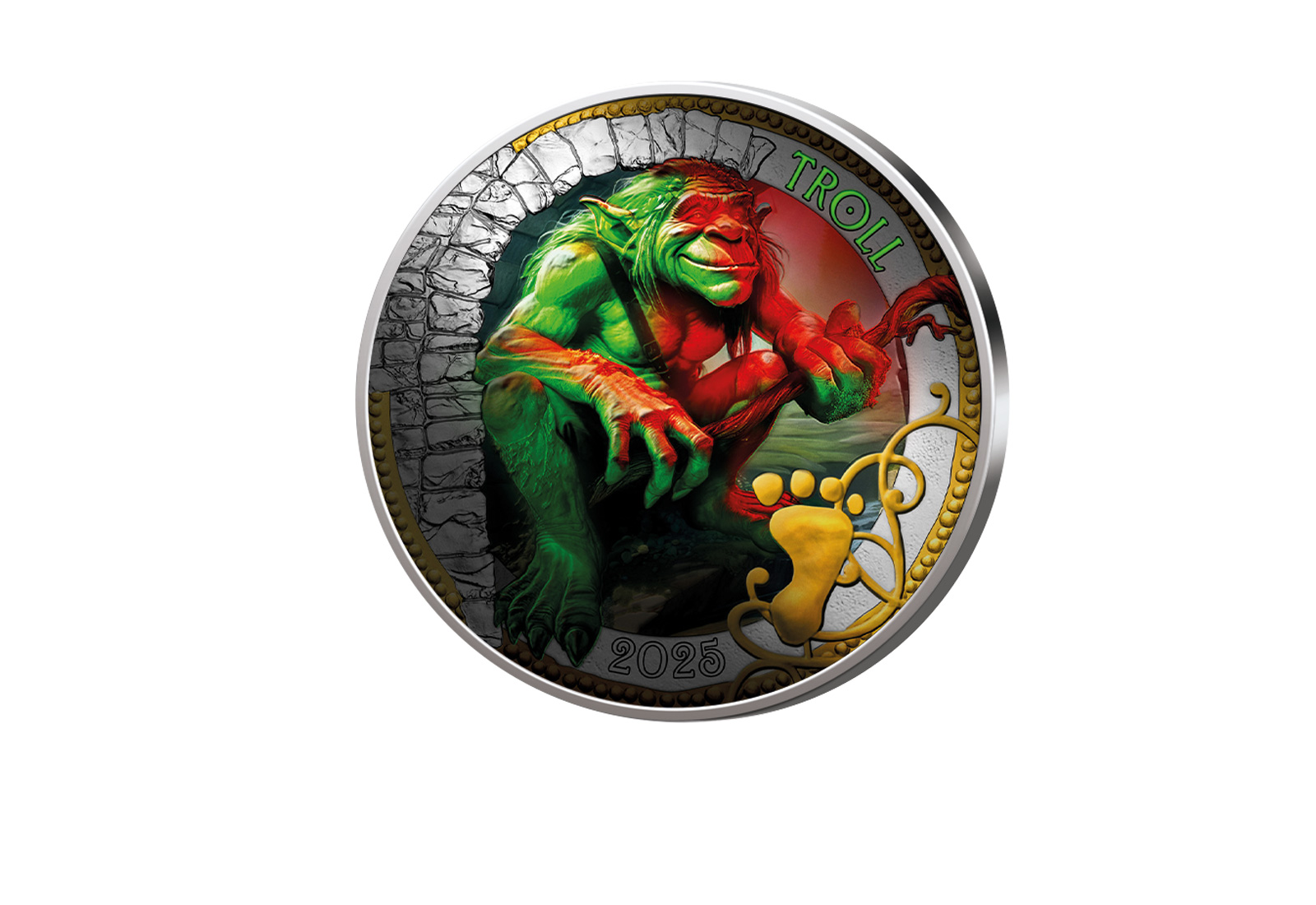 3 Euro 2025 Österreich "Der Troll - Serie: Fantastische Fabelwesen" bfr.