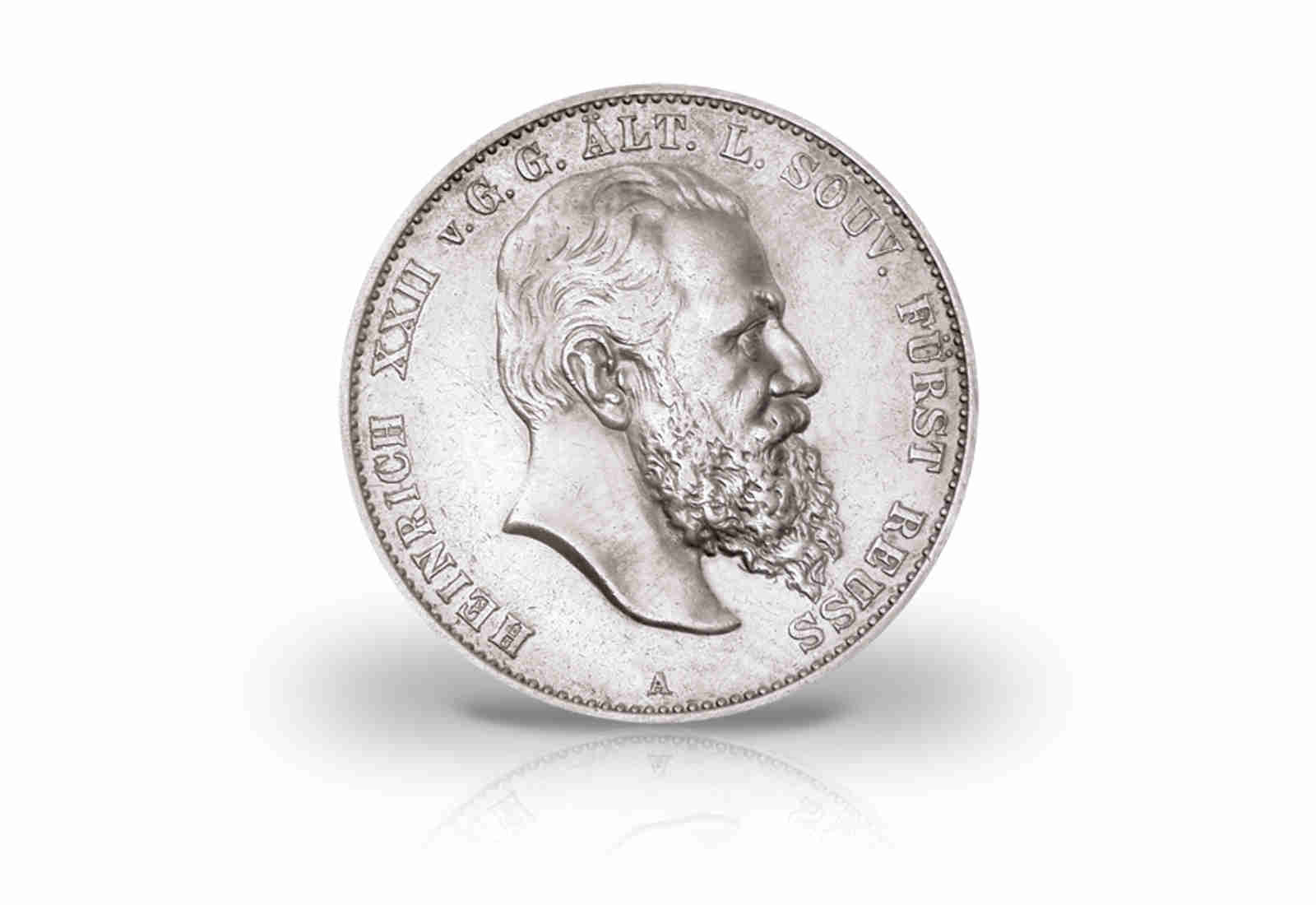 2 Mark 1899-1901 Kaiserreich Heinrich XXII. Jaeger-Nr. 118