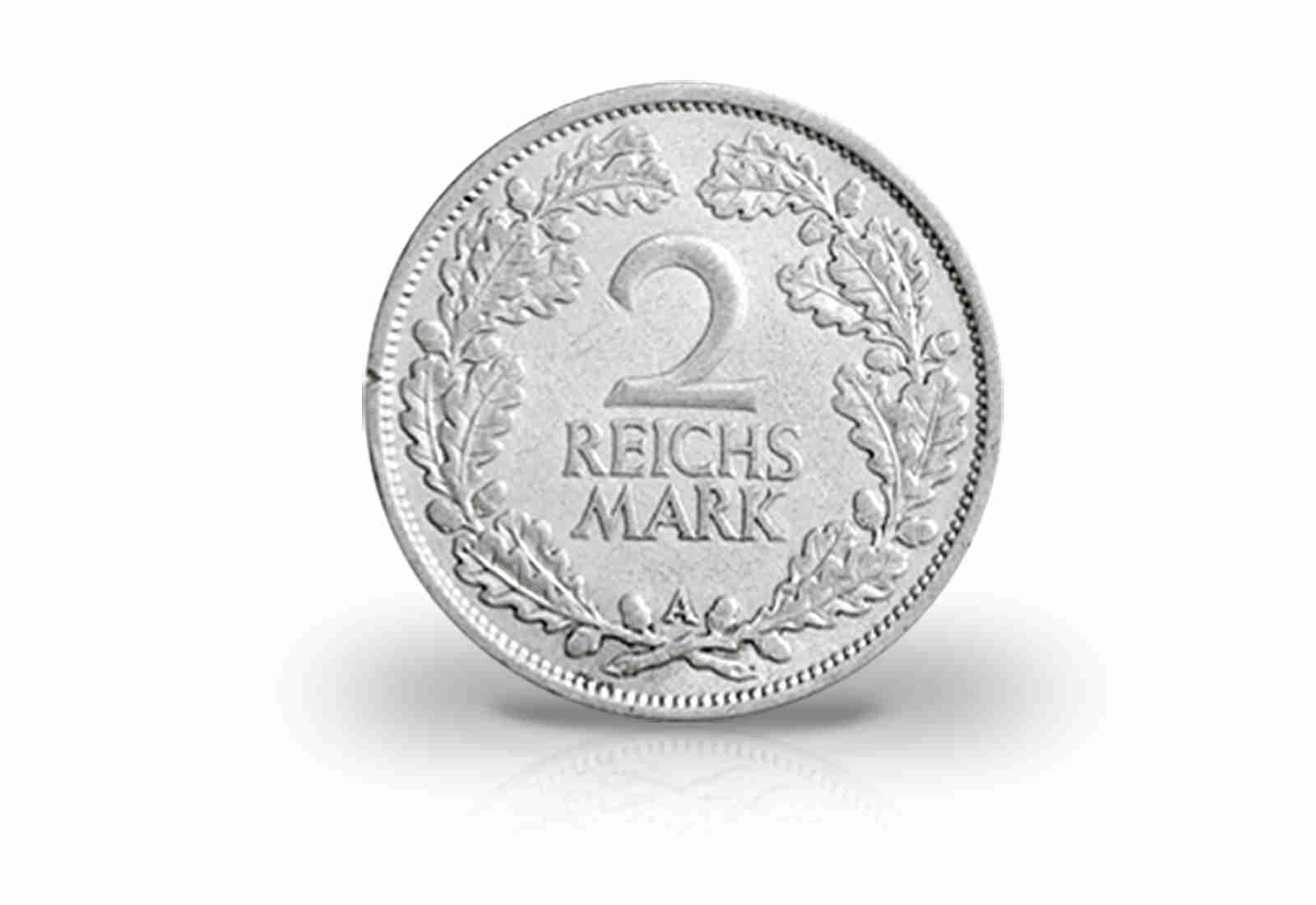 2 Reichsmark 1925-1931 Weimarer Republik Jaeger-Nr. 320