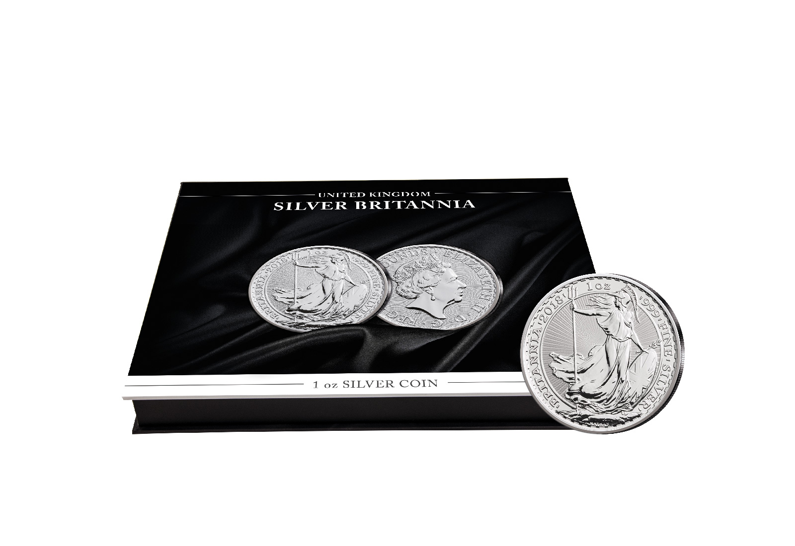 Münzkassette für 1 Unze Silber "Britannia"