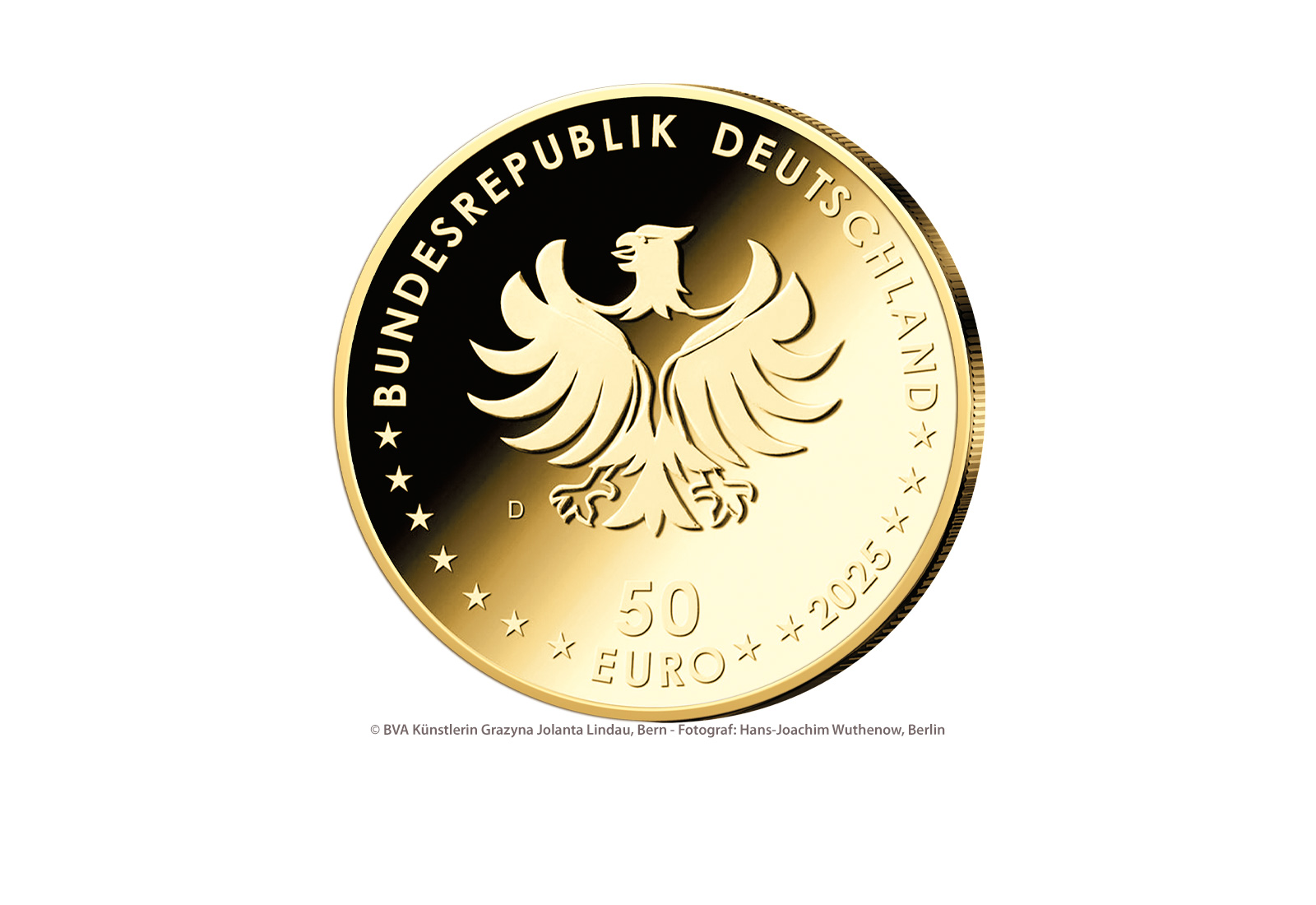 50 Euro Deutschland 2025 Gold Gesundheit Prägestätte unserer Wahl