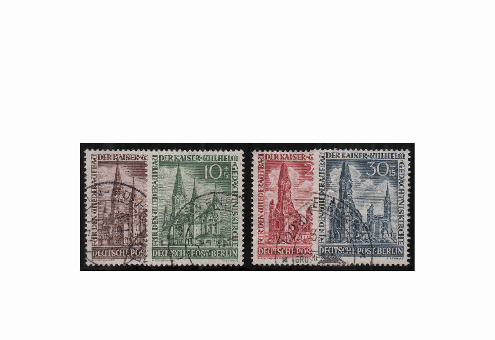 Briefmarken Berlin Frühausgaben Mi.Nr. 106/109 gestempelt