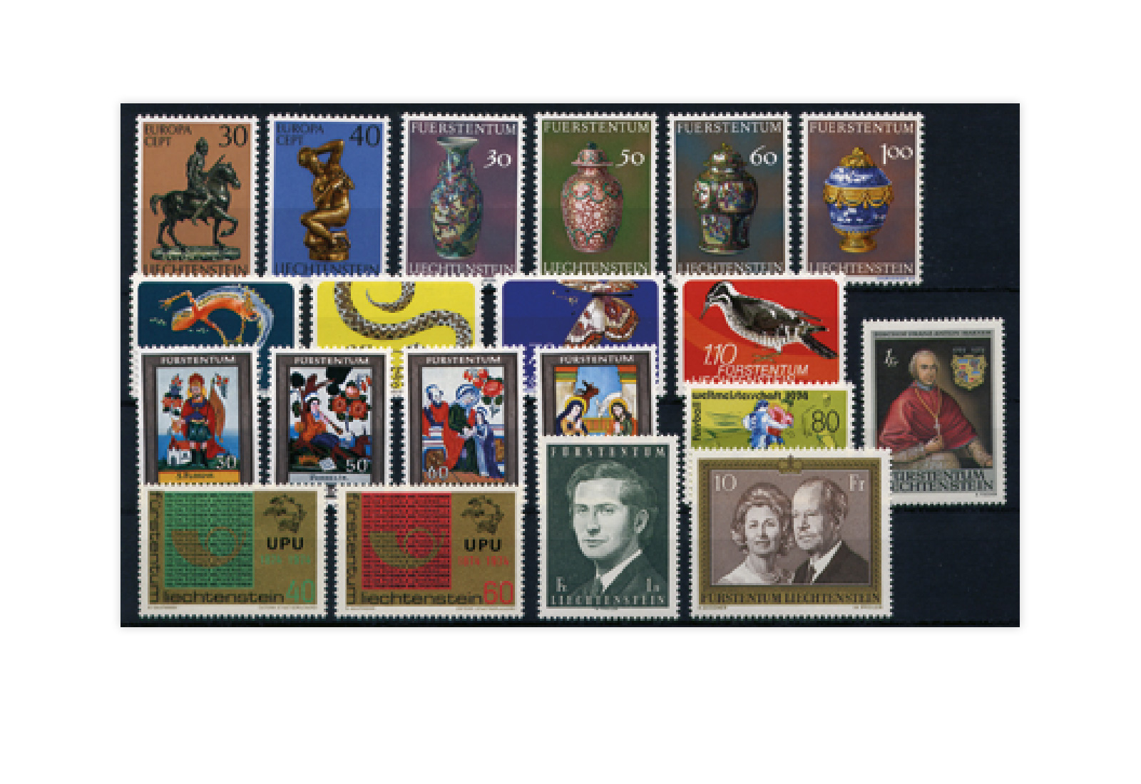 Liechtenstein Jahrgang 1974 postfrisch