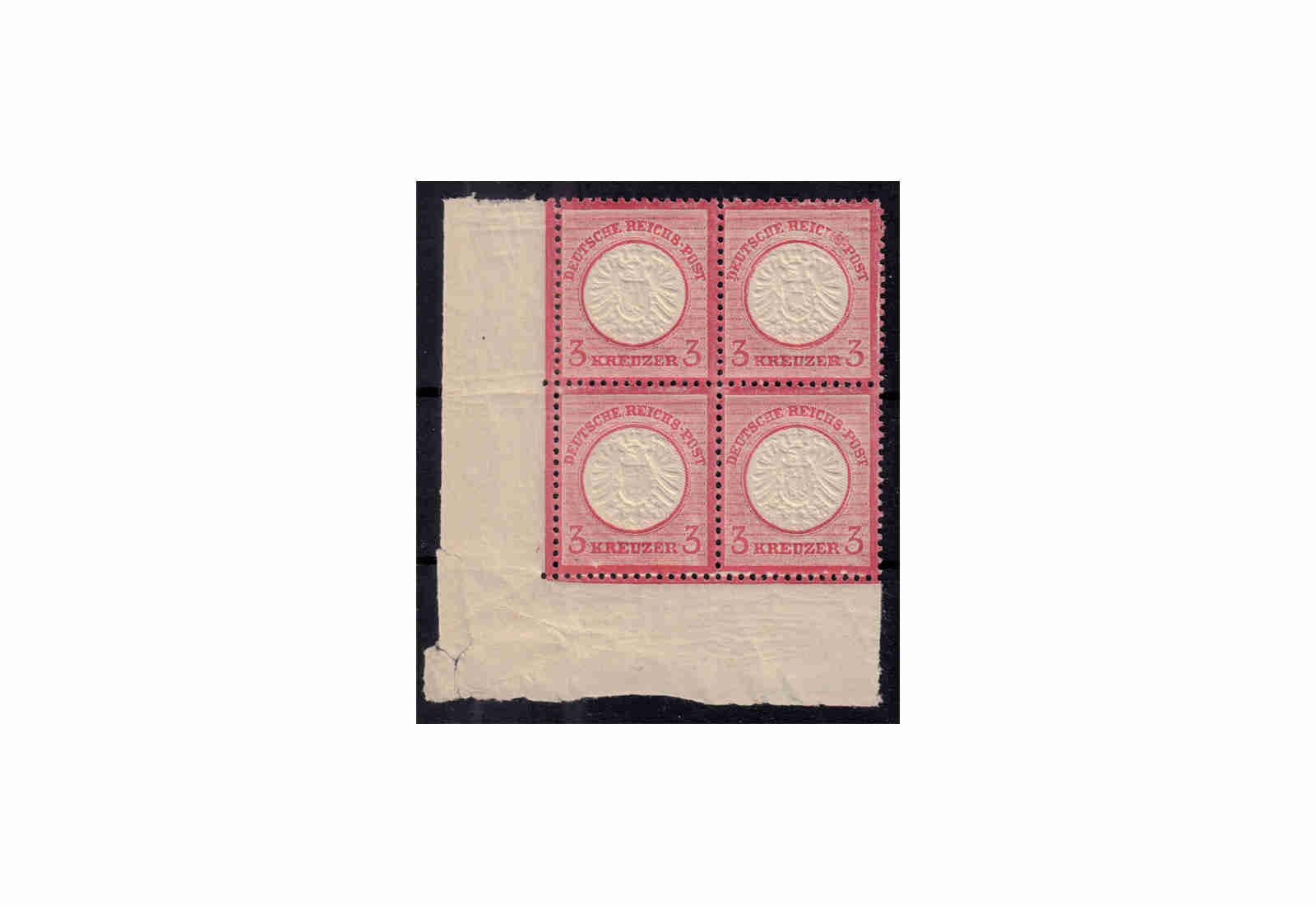 Deutsches Reich Freimarken 1872: Brustschild Michel Nr. 25 VIIIa + VIIIb postfrisch VB mit Plattenfehler