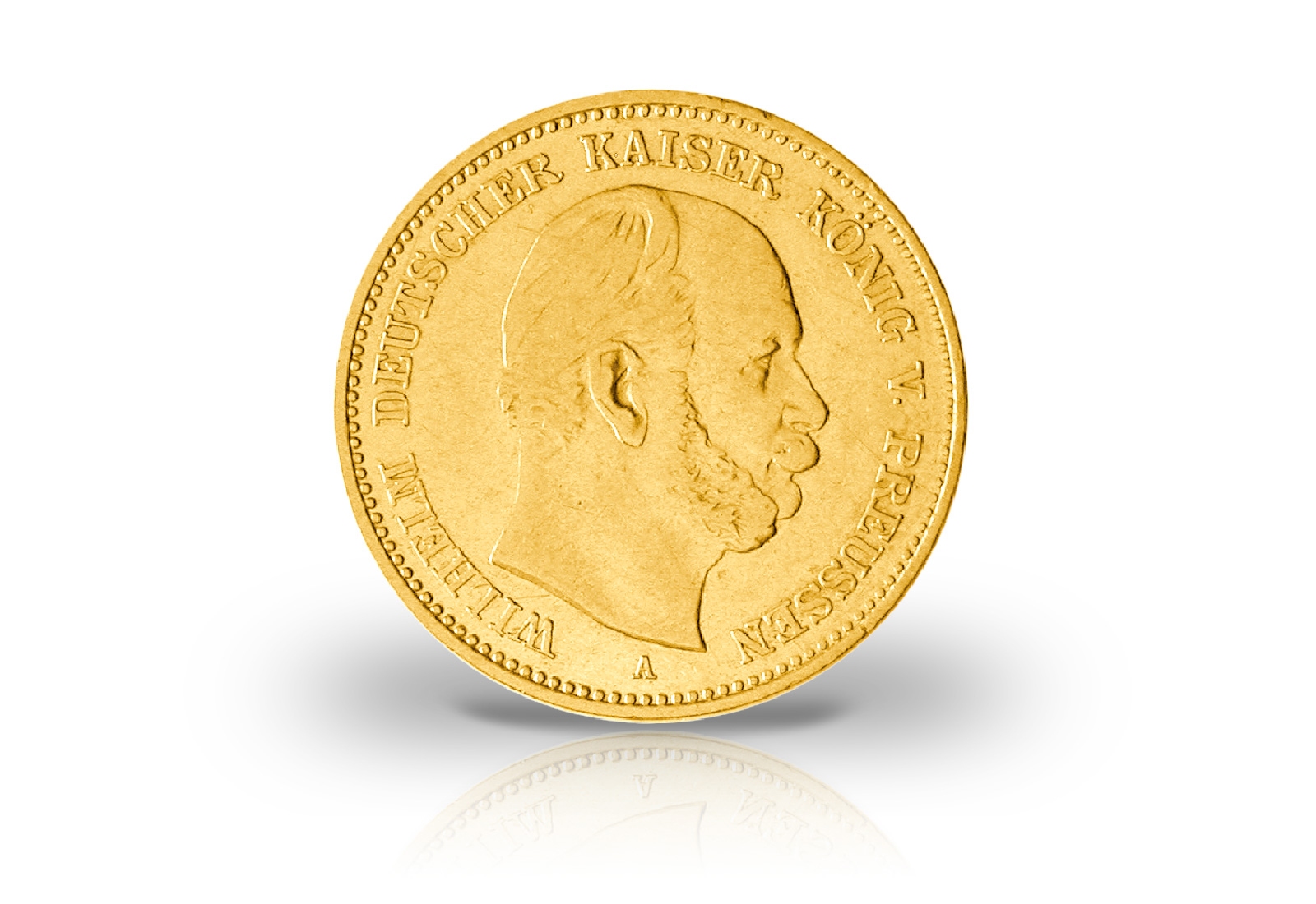 5 Mark Goldmünze 1877-1878 Deutsches Kaiserreich Preußen Kaiser Wilhelm I. Jaeger-Nr. 244