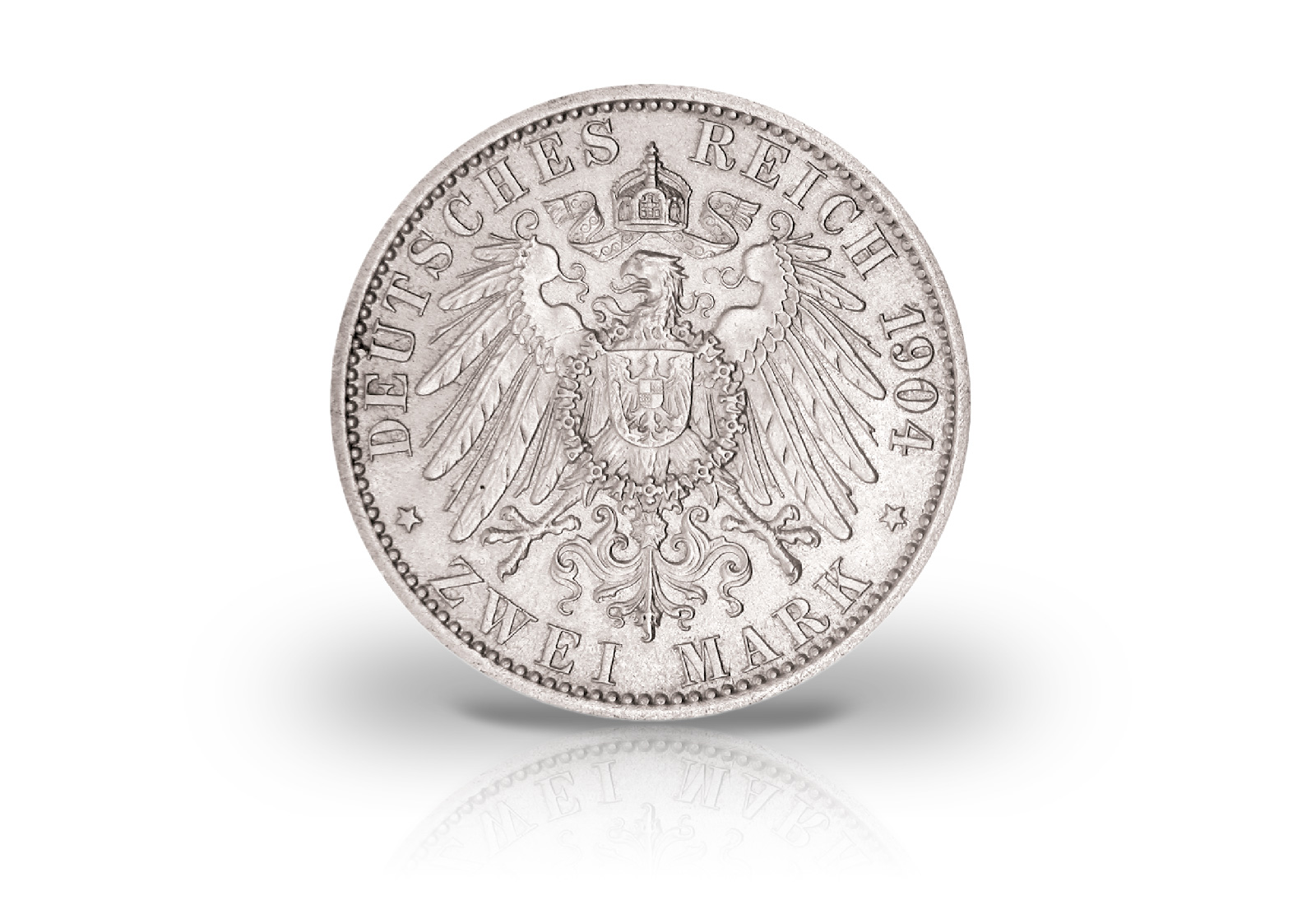 2 Mark 1904 Deutsches Kaiserreich Mecklenburg-Schwerin Hochzeit mit Alexandra Jaeger-Nr. 86