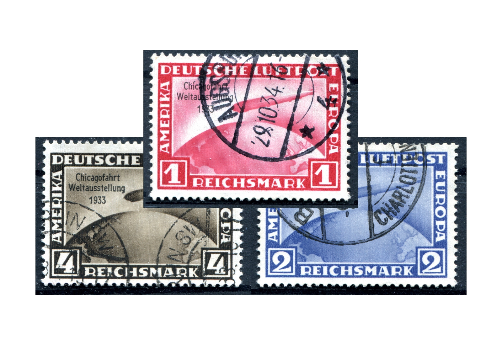 Deutsches Reich Mi.Nr. 496/498 gestempelt