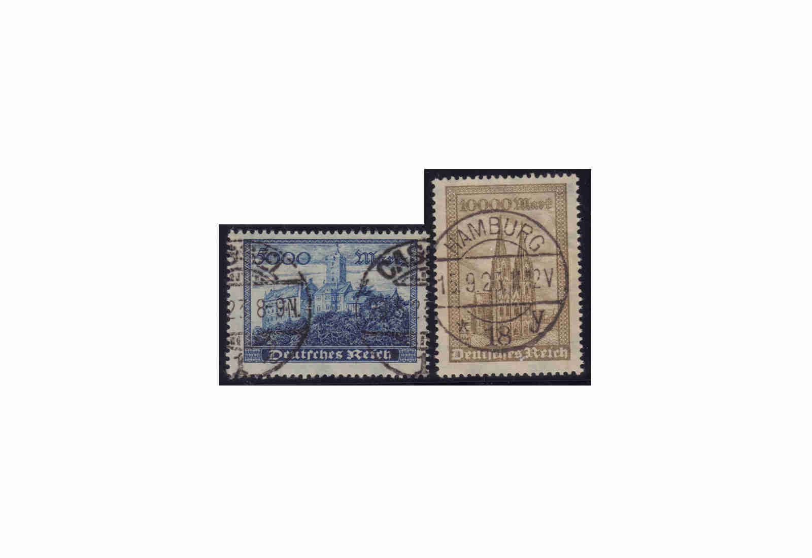 Deutsches Reich Mi.Nr. 261 262 gestempelt