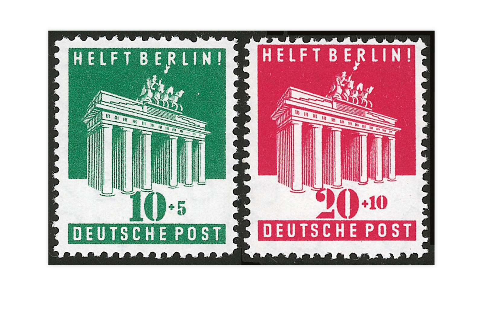 Alliierte Besetzung Bizone 1948 Michel-Nr. 101/102 gestempelt