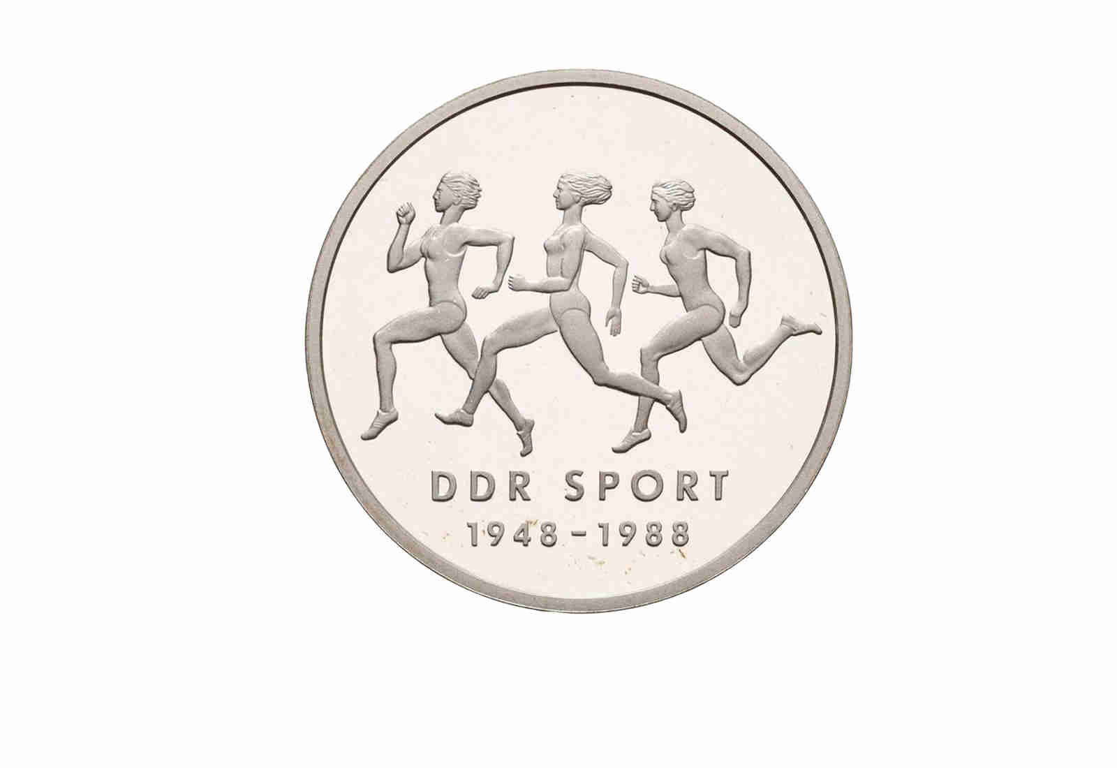 DDR 10 Mark Probe 1988 PP 40 Jahre Turn- und Sportbund DDR Jaeger-Nr. 1623P