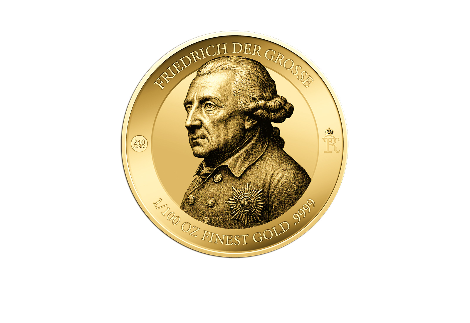 Goldmünze 240. Todestag Friedrich der Große