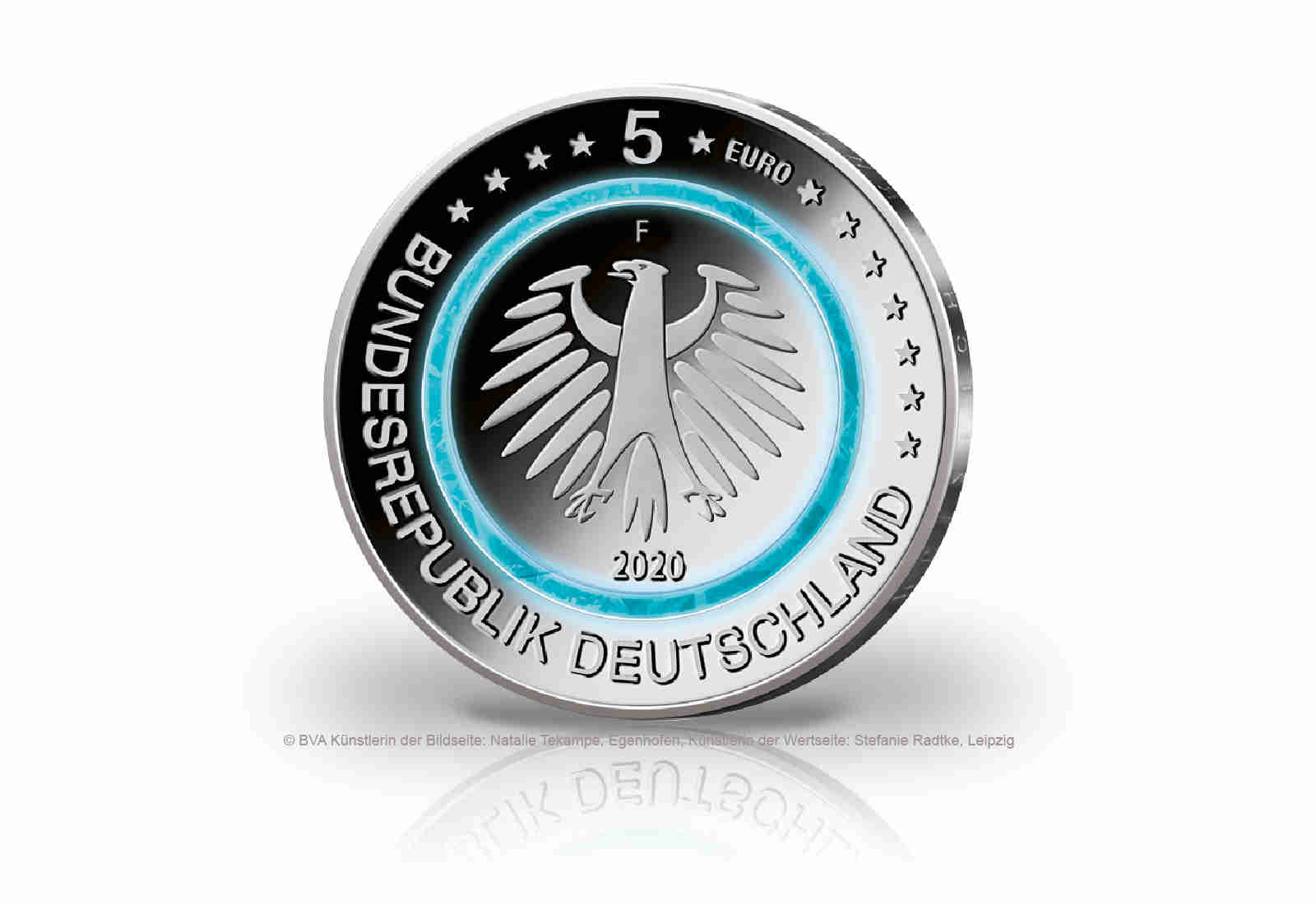 5 Euro 2020 Deutschland Subpolare Zone mit Polymerring st Prägestätte unserer Wahl