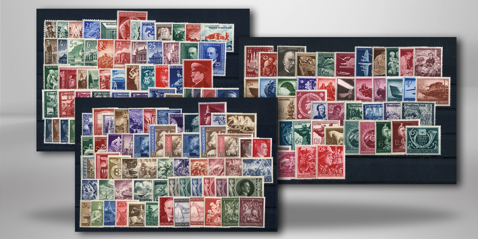 Briefmarken Drittes Reich Zusammenstellung 1940-1945 Michel-Nr. 739-910 postfrisch