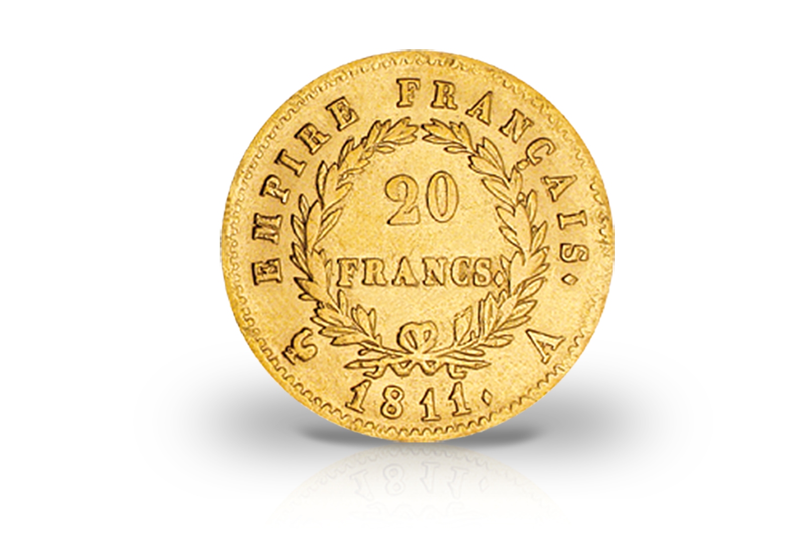 20 Francs Goldmünze 1809-1813 Frankreich Napoleon I. mit Kranz