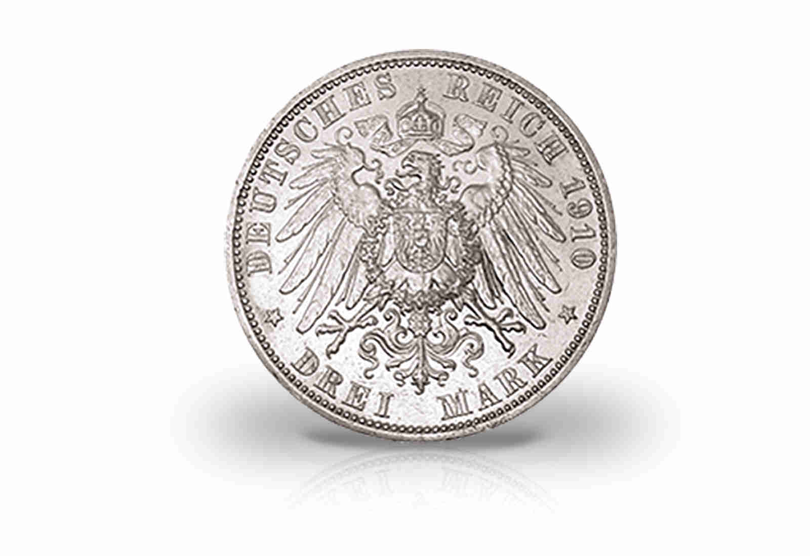 3 Mark 1910 Deutsches Kaiserreich Hessen Ernst Ludwig Jaeger-Nr. 76