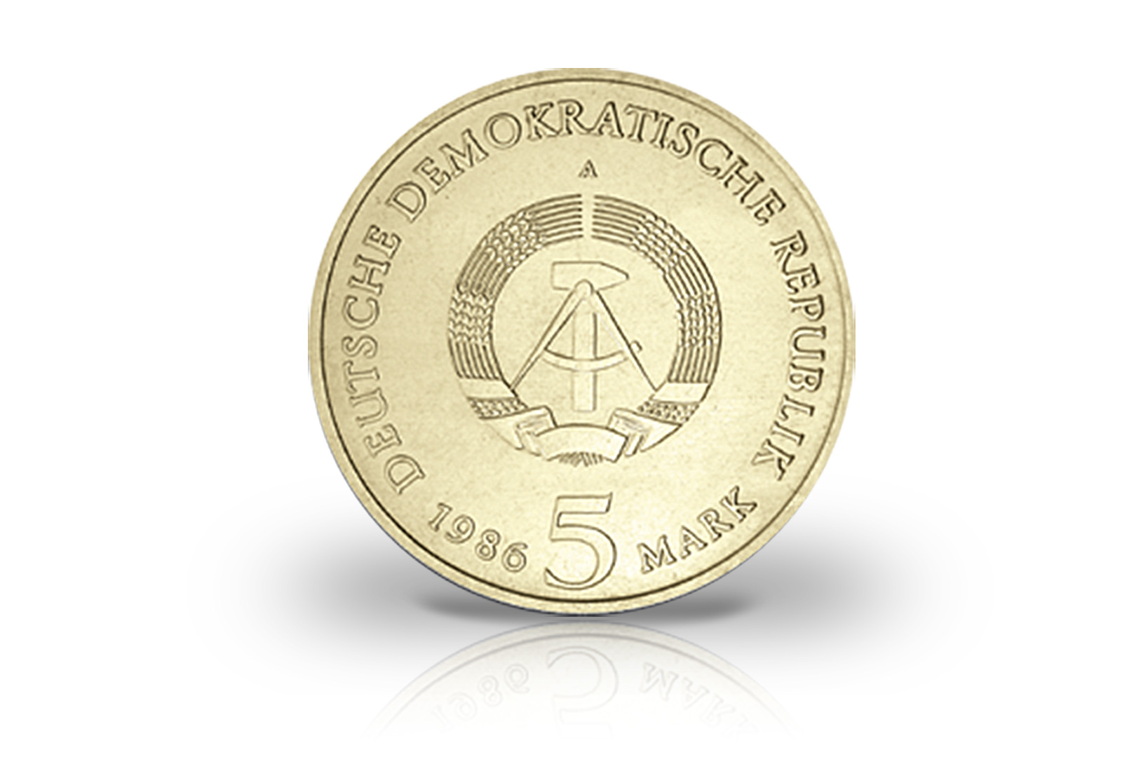 5 Mark Gedenkmünze 1986 DDR Sanssouci Jaeger-Nr. 1609