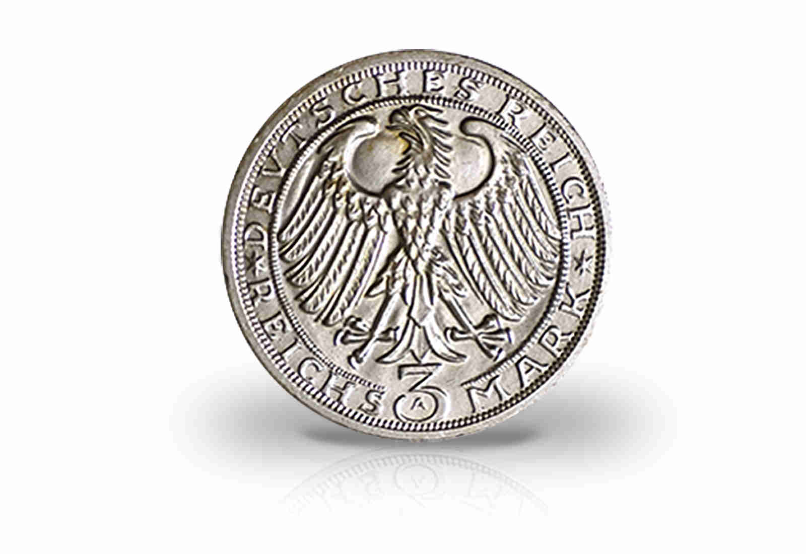 3 Reichsmark Silbermünze 1928 Weimarer Republik Naumburg an der Saale Jaeger-Nr. 333