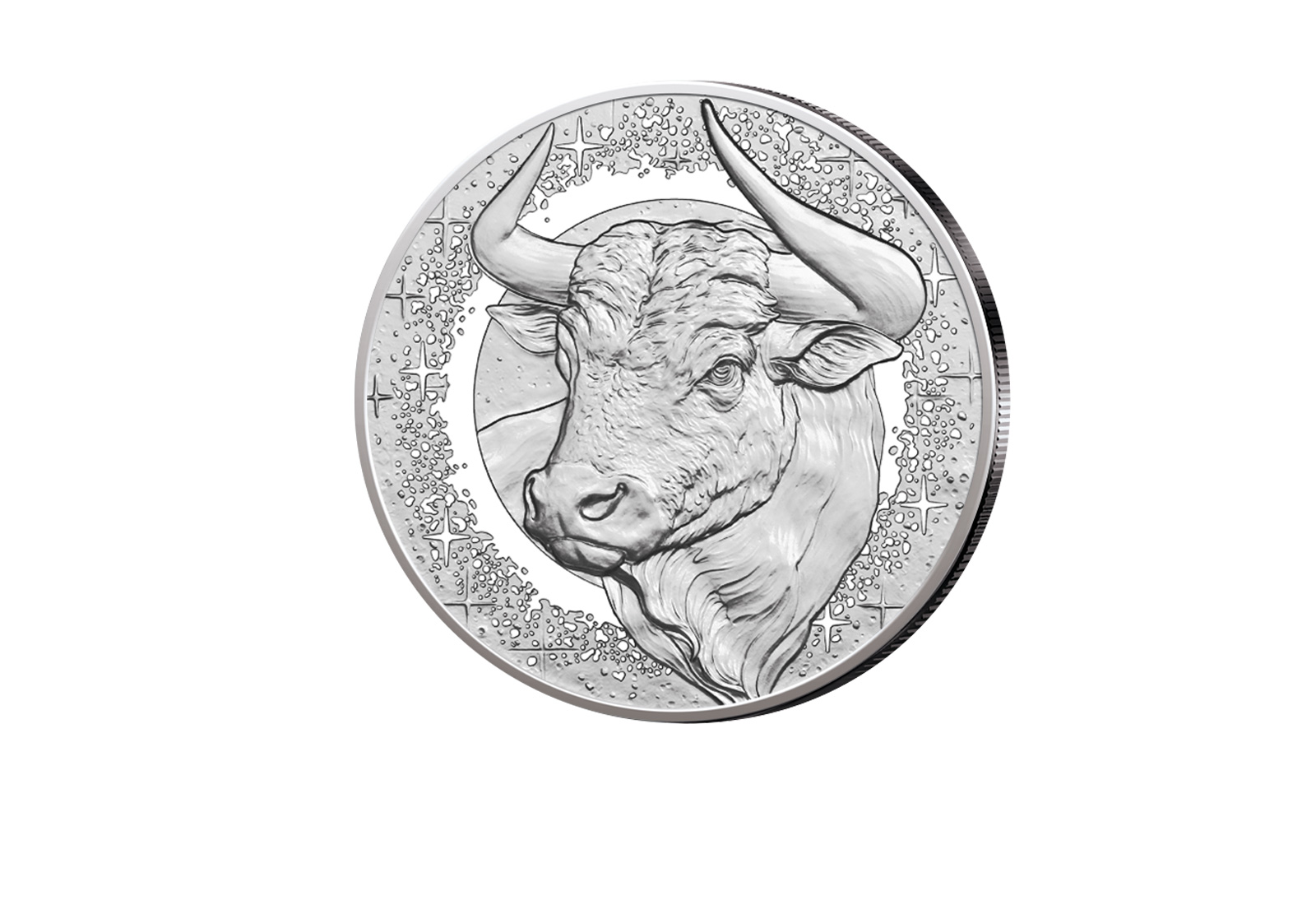 20 Euro Silbermünze 2026 Österreich Stier - Serie Sternenbilder