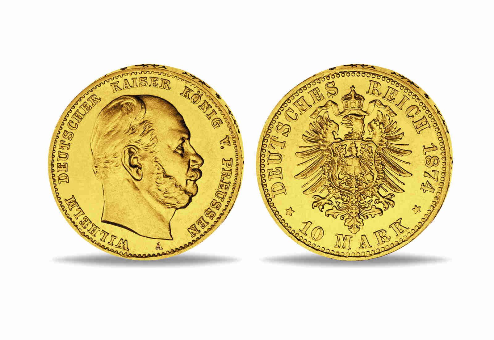 Goldmünzen Berühmtesten Kaiser Europas Napoleon III. Franz Joseph I. Wilhelm I. im 3er Set