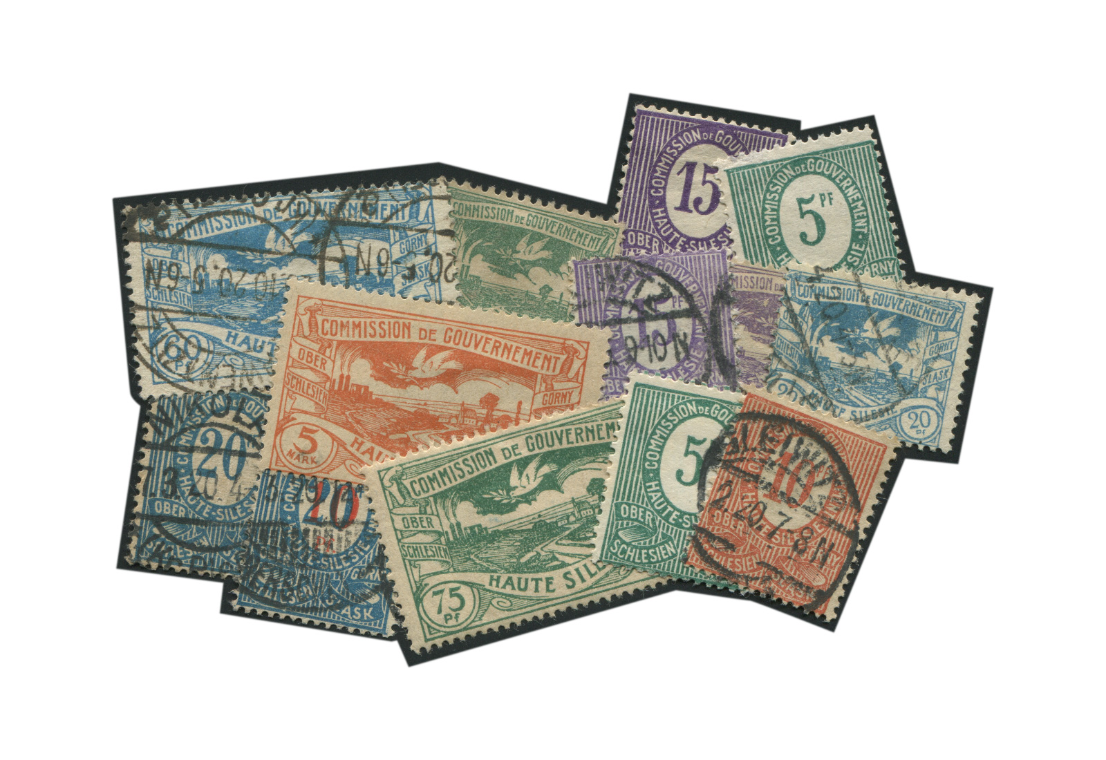 Deutsches Reich: Oberschlesien Briefmarkenausgaben 1920-1923 postfrisch und gestempelt