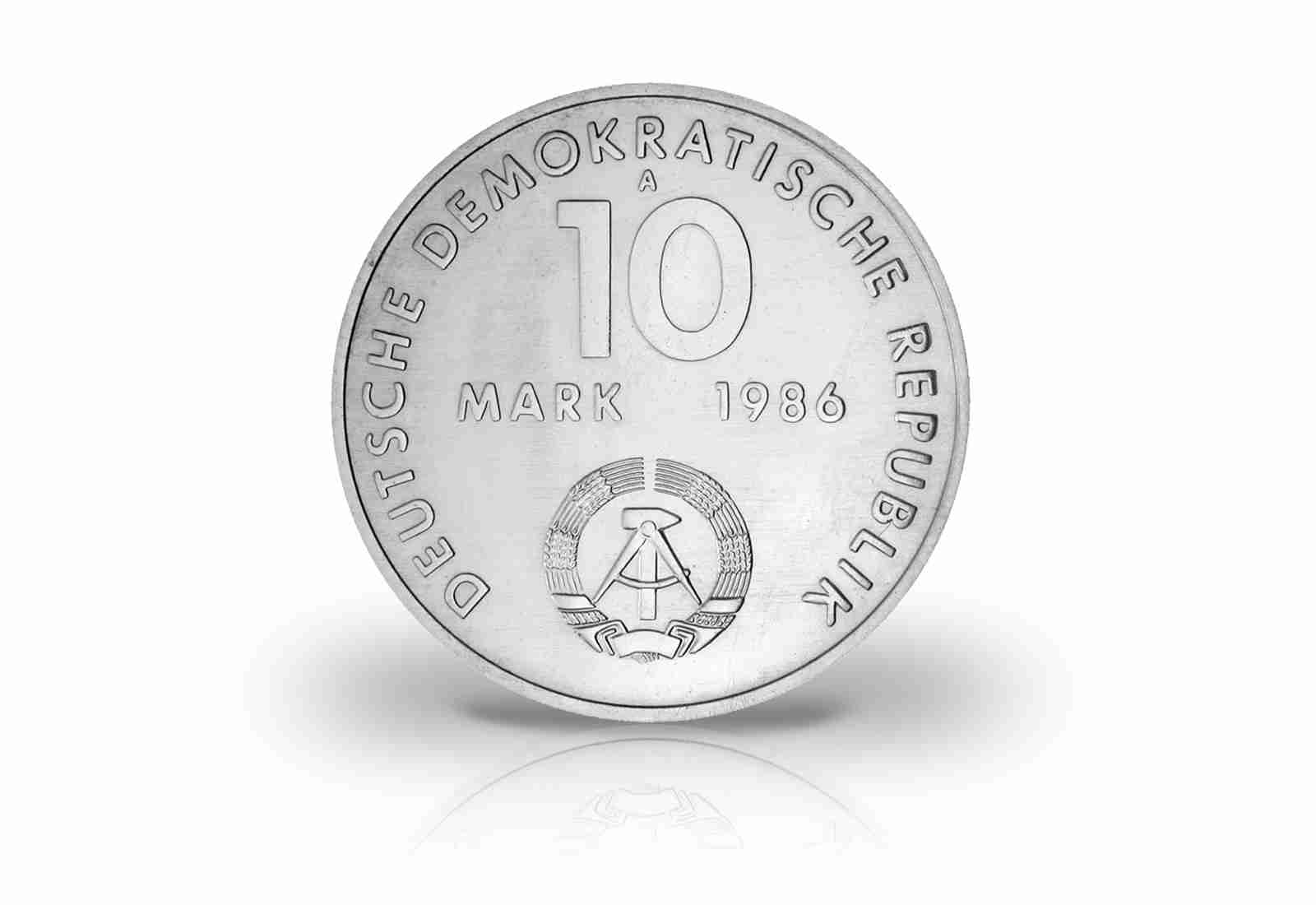 10 Mark Gedenkmünze 1986 DDR Ernst Thälmann Jaeger-Nr. 1608