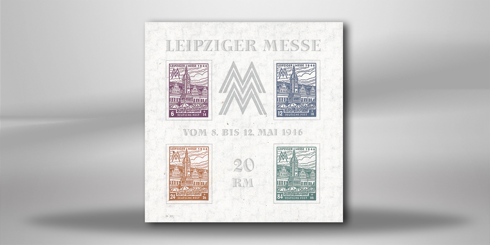 SBZ Block 5 X postfrisch Leipziger Messe 1946