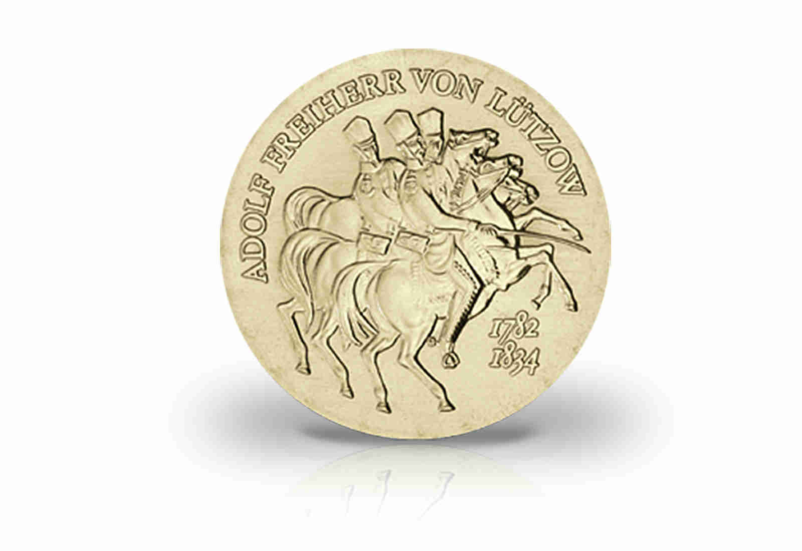 5 Mark Gedenkmünze 1984 DDR Freiherr von Lützow Jaeger-Nr. 1599