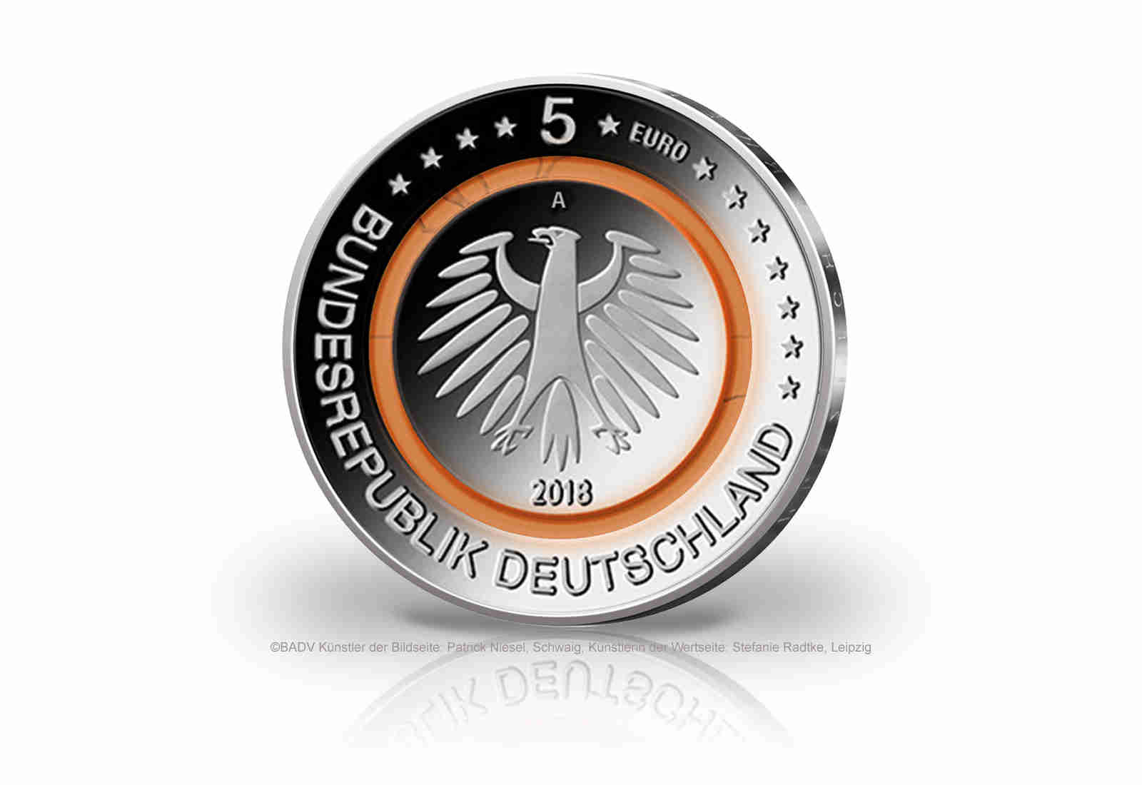 5 Euro 2018 Deutschland Subtropische Zone mit Polymerring st Prägestätte A