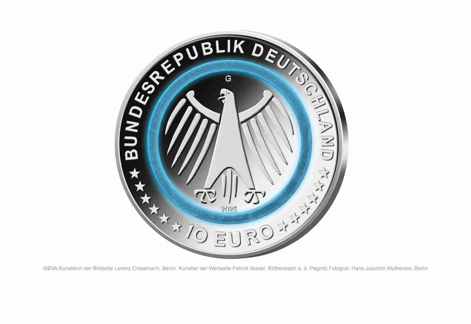 10 Euro 2025 Deutschland Technisches Hilfswerk PP Prägestätte u. Wahl