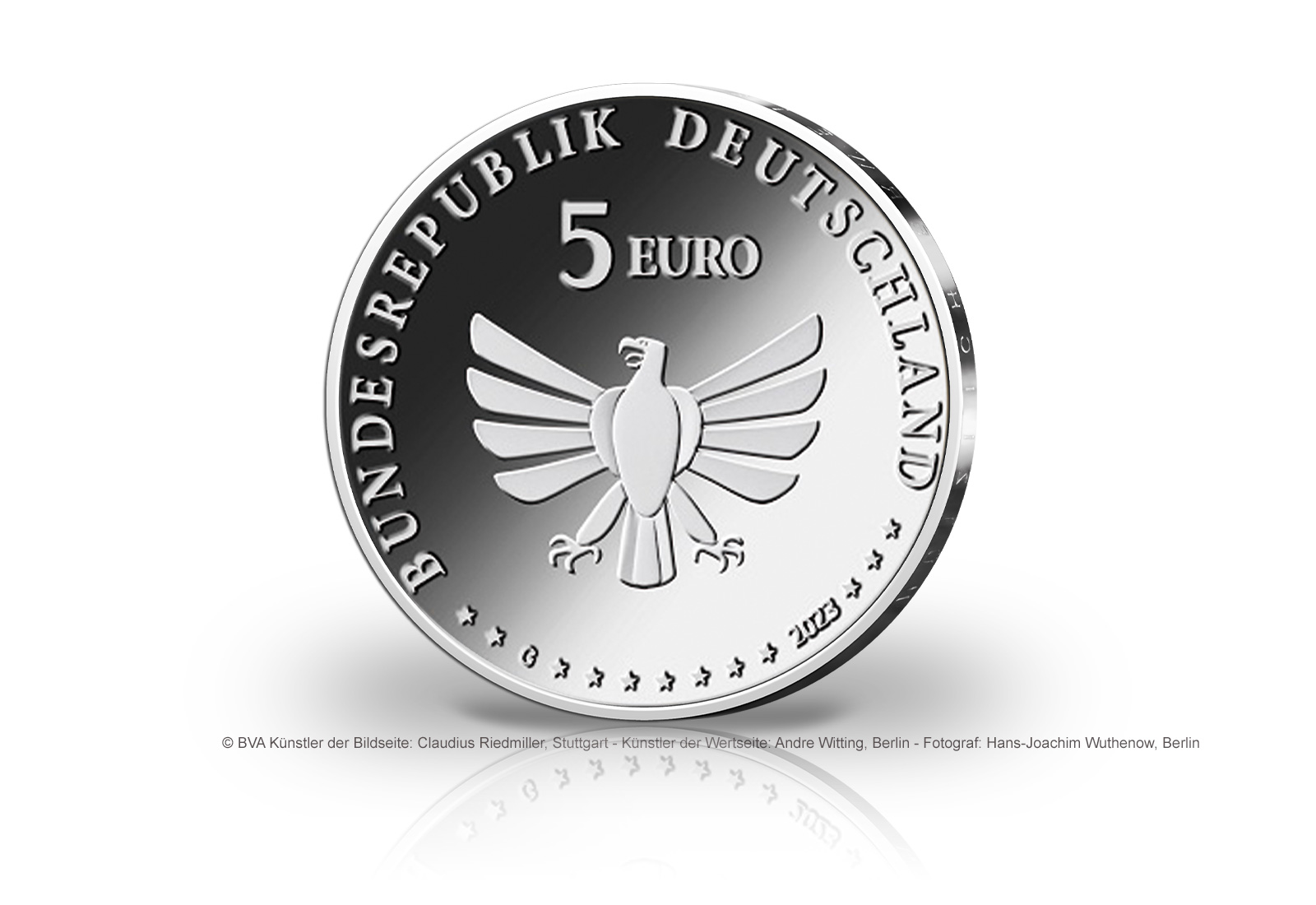 5 Euro 2023 Deutschland Rostrote Mauerbiene st Prägestätte D