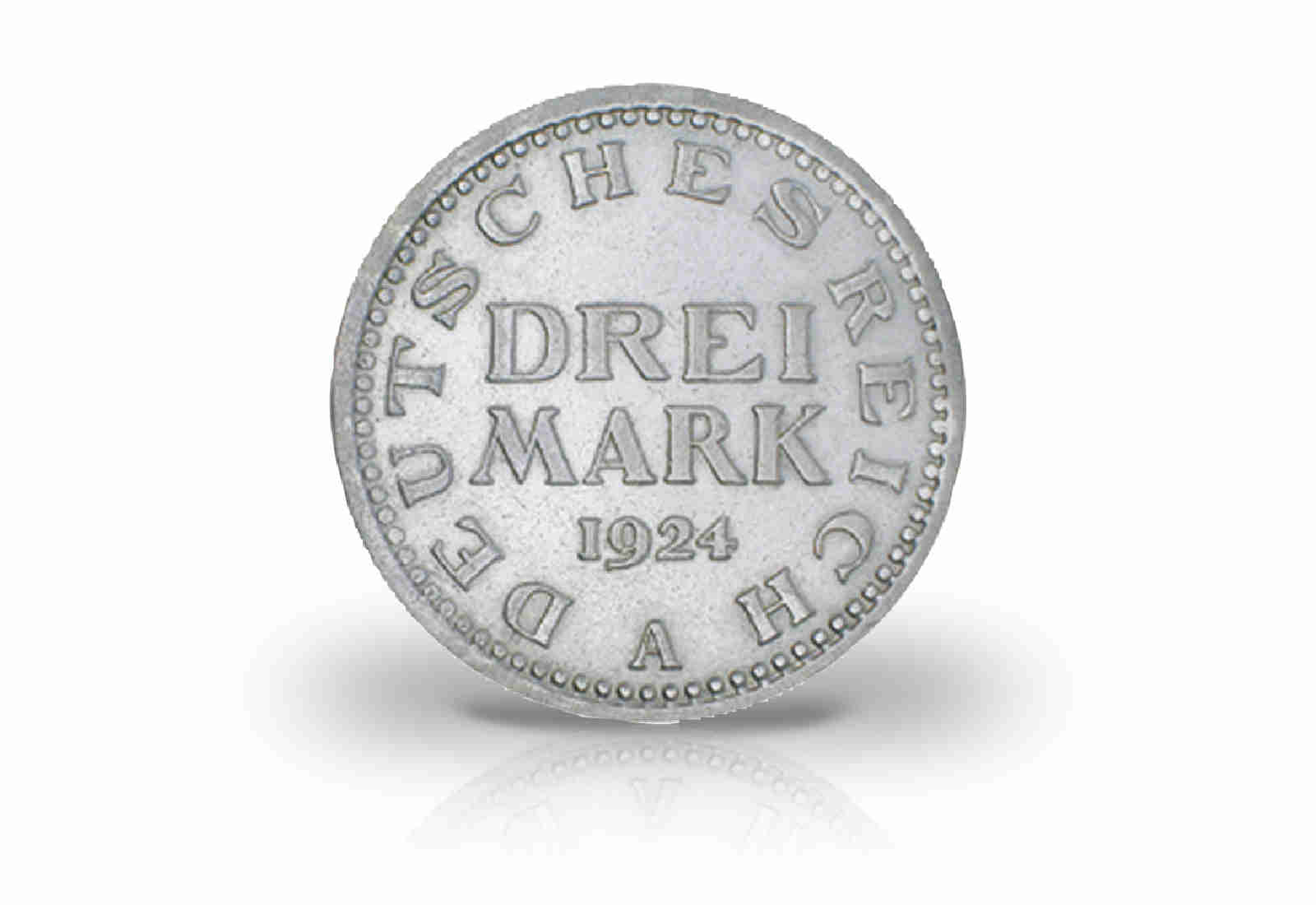 3 Mark 1924-1925 Weimarer Republik Jaeger-Nr. 312