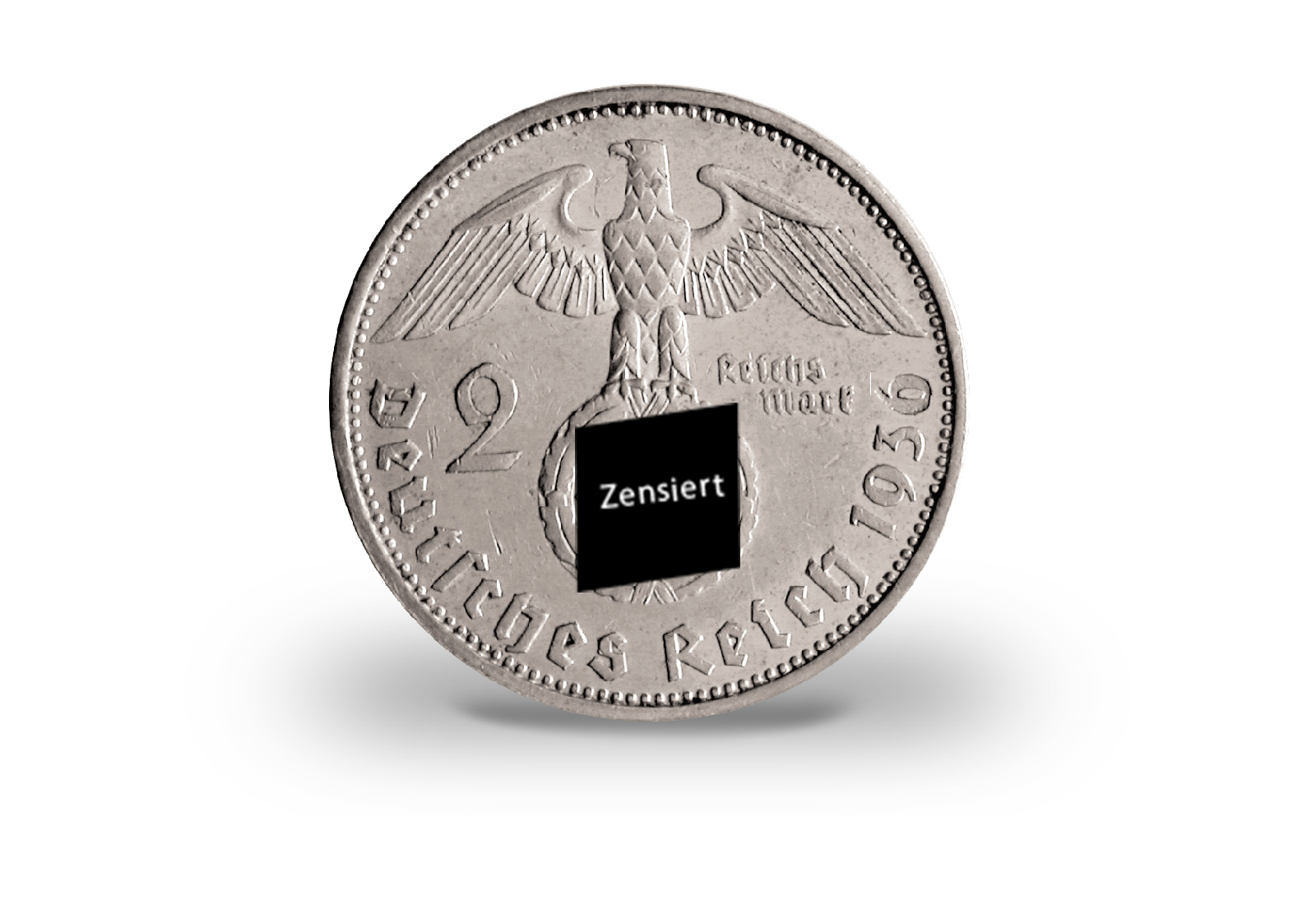 2 Reichsmark E 1936 Drittes Reich Hindenburg Jaeger-Nr. 366