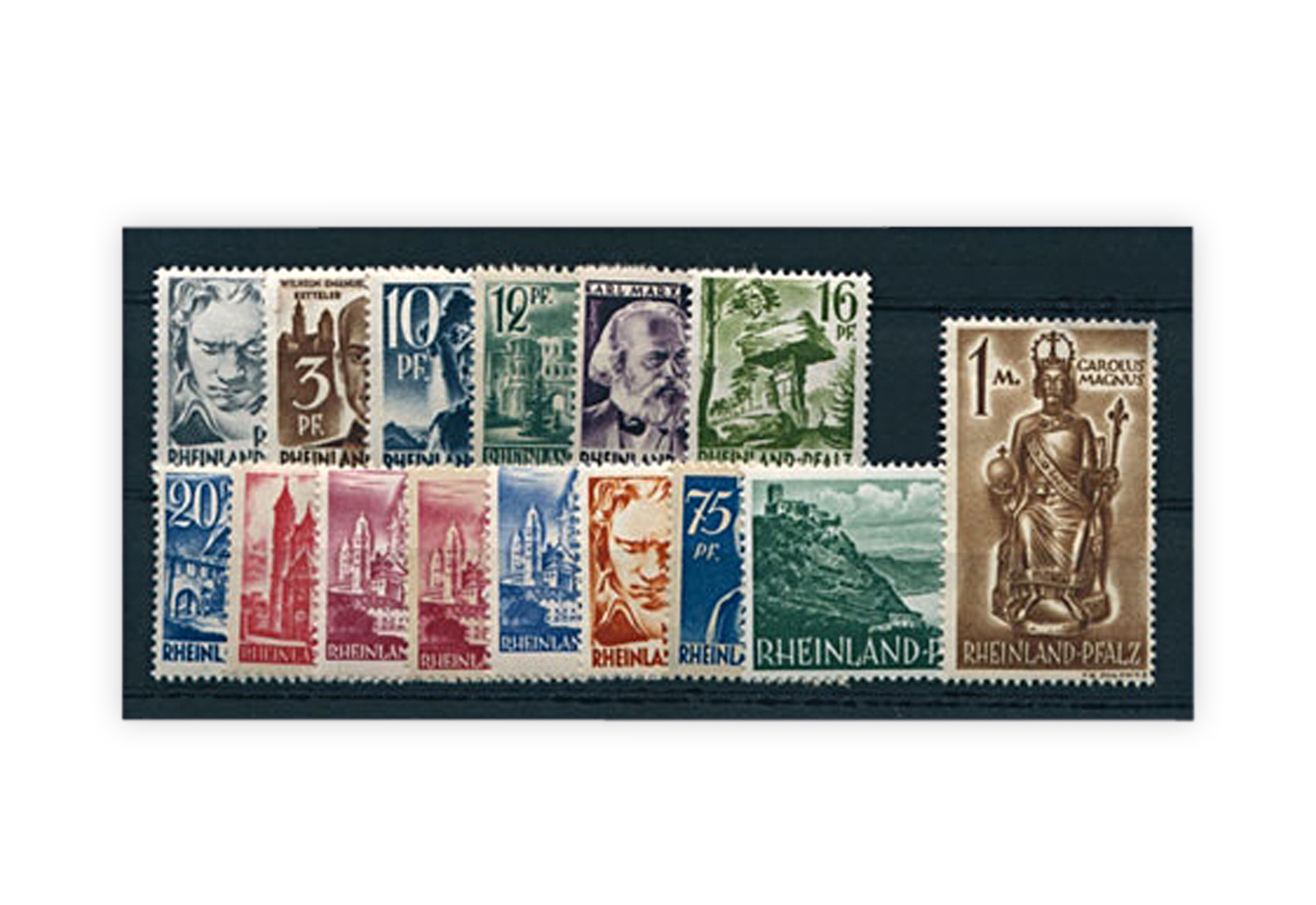 Französische Zone Rheinland-Pfalz Mi.Nr. 1/15 gestempelt