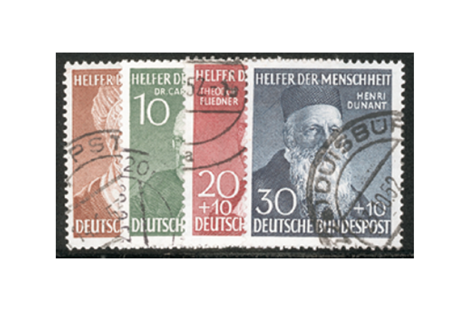Briefmarken BRD Wohlfahrt 1952 Michel-Nr. 156-159 gestempelt