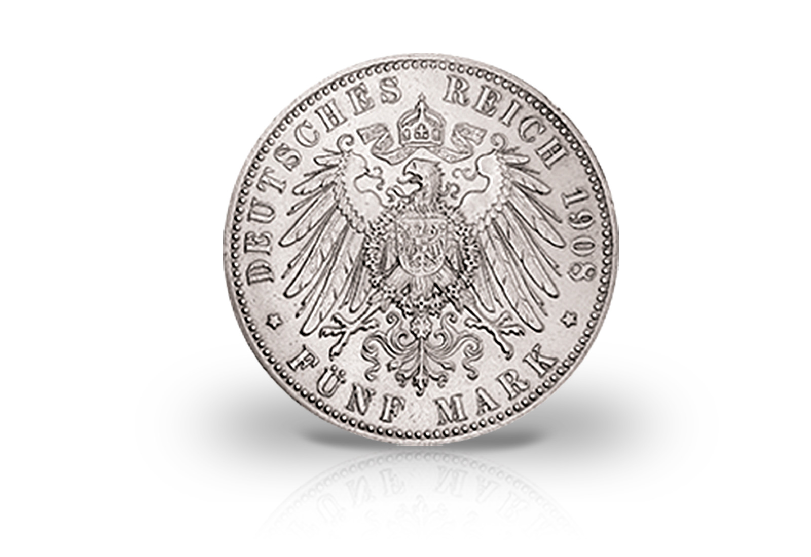 5 Mark 1902-1908 Deutsches Kaiserreich Sachsen Meiningen Herzog Georg II. Jaeger-Nr. 153b