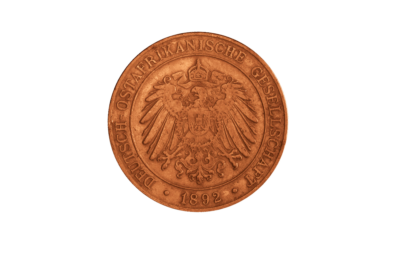 1 Pesa 1890-1892 Deutsch-Ostafrika Jaeger-Nr. 710