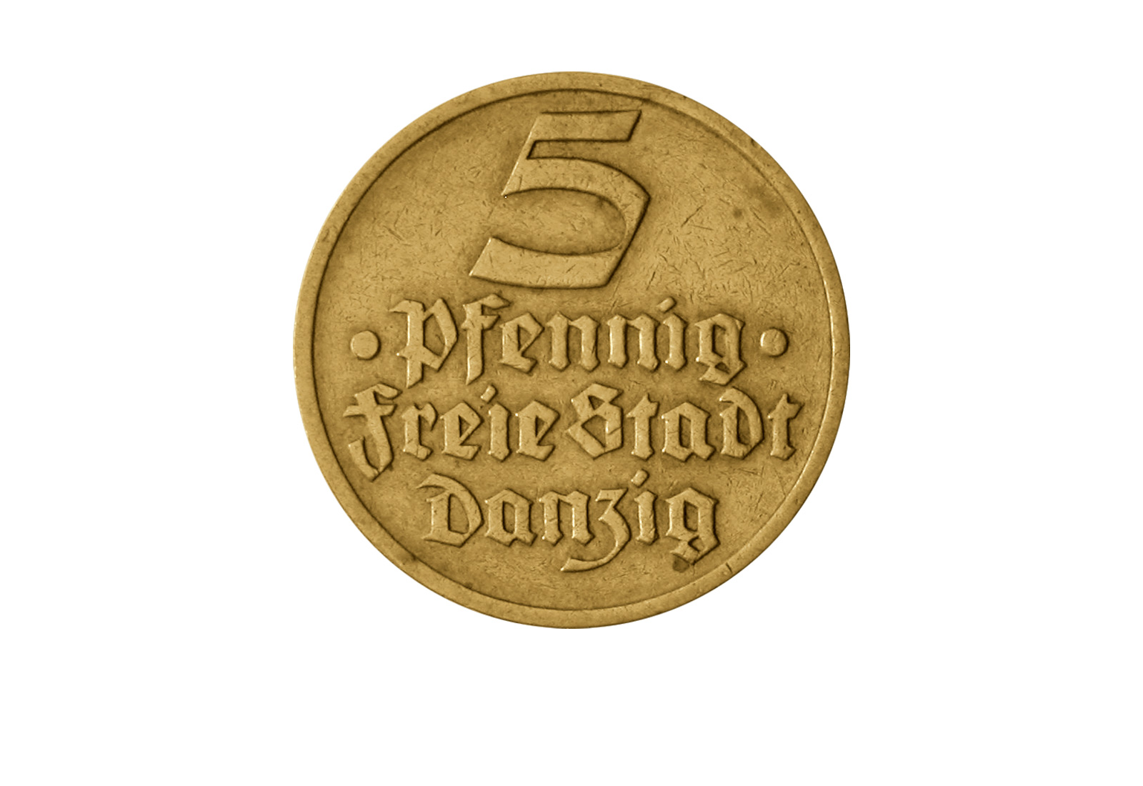 5 Pfennig 1932 Danzig Flunder ss-vz Jaeger-Nr. D12