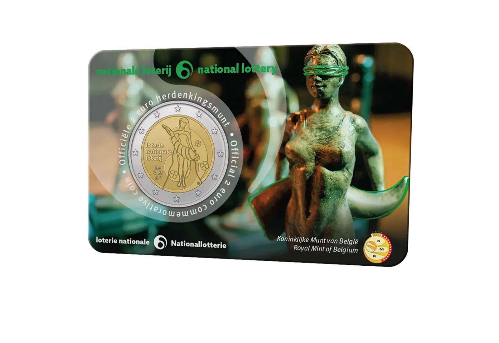 2 Euro 2025 Belgien Nationallotterie Belgien in Coincard unserer Wahl