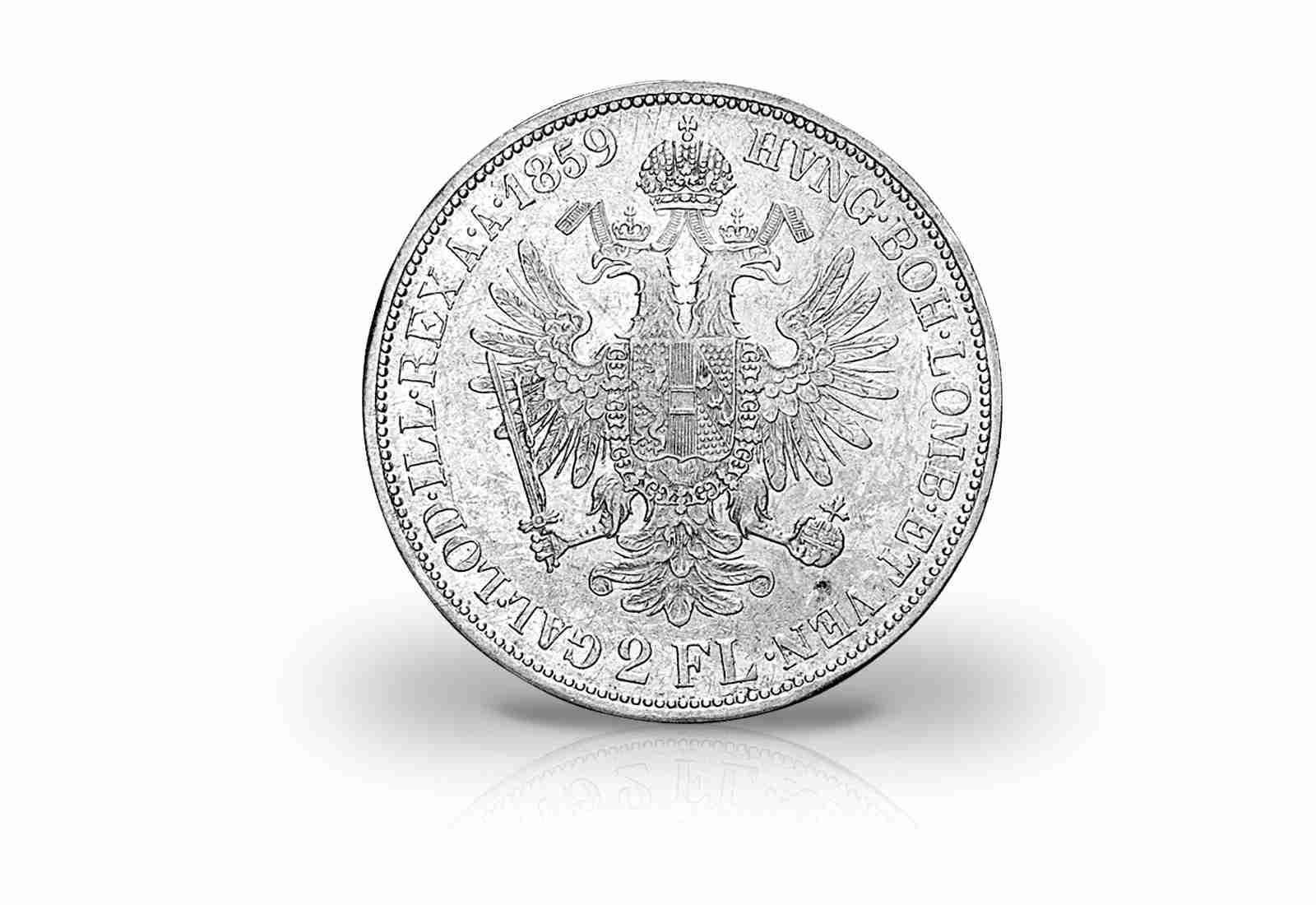 Doppelgulden 1859-1865 Österreich Franz Joseph I. ss/vz