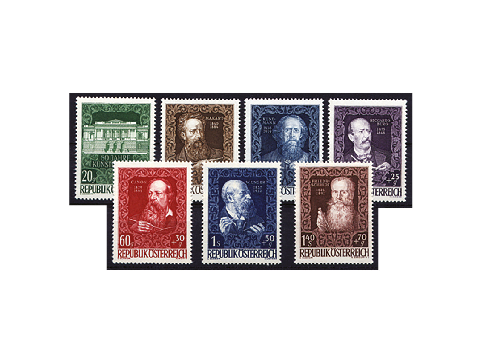 Österreich Künstlerhaus 1948 Michel Nr. 878/884 postfrisch