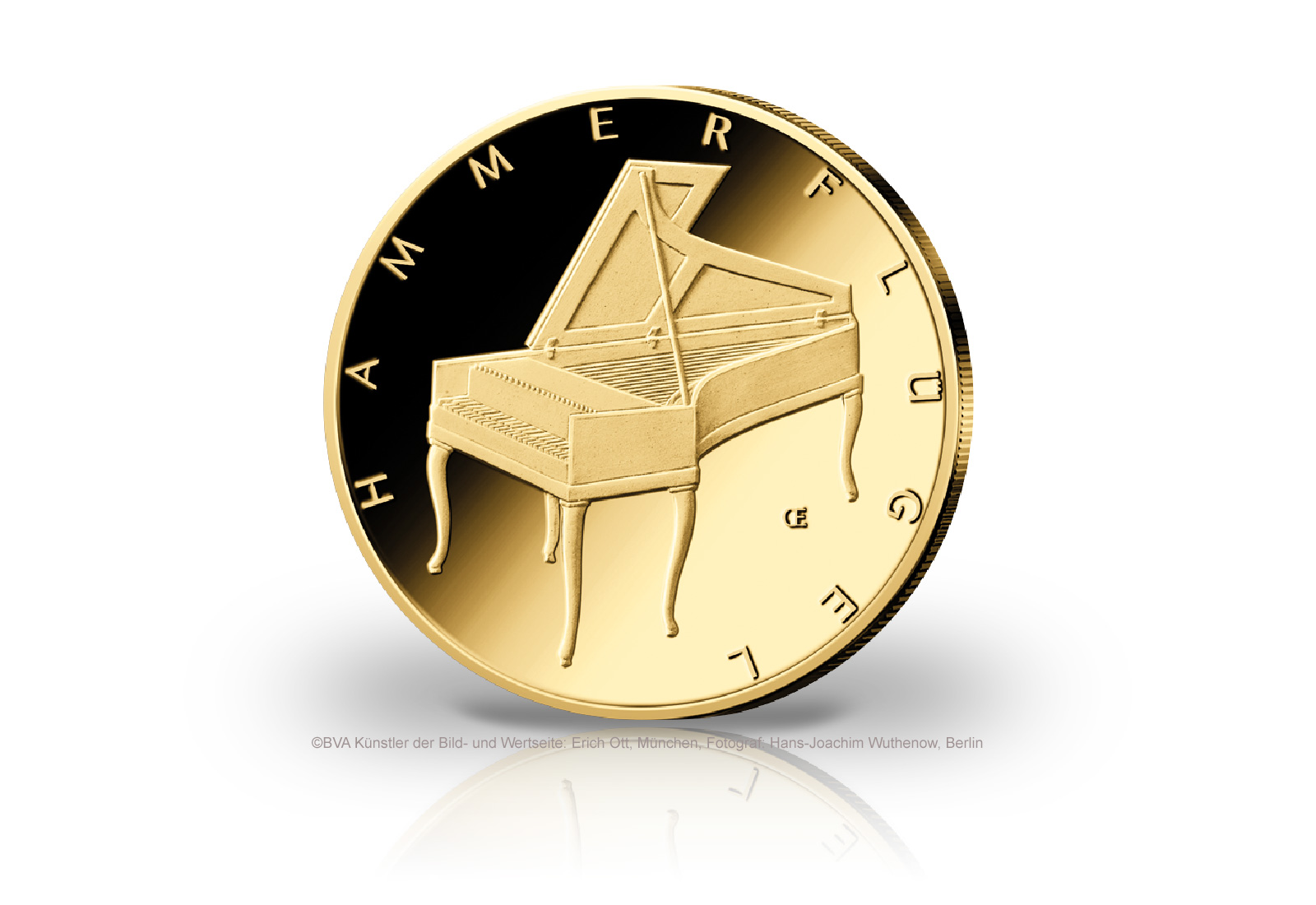 50 Euro 2019 Goldmünze Deutschland Hammerflügel Prägestätte unserer Wahl