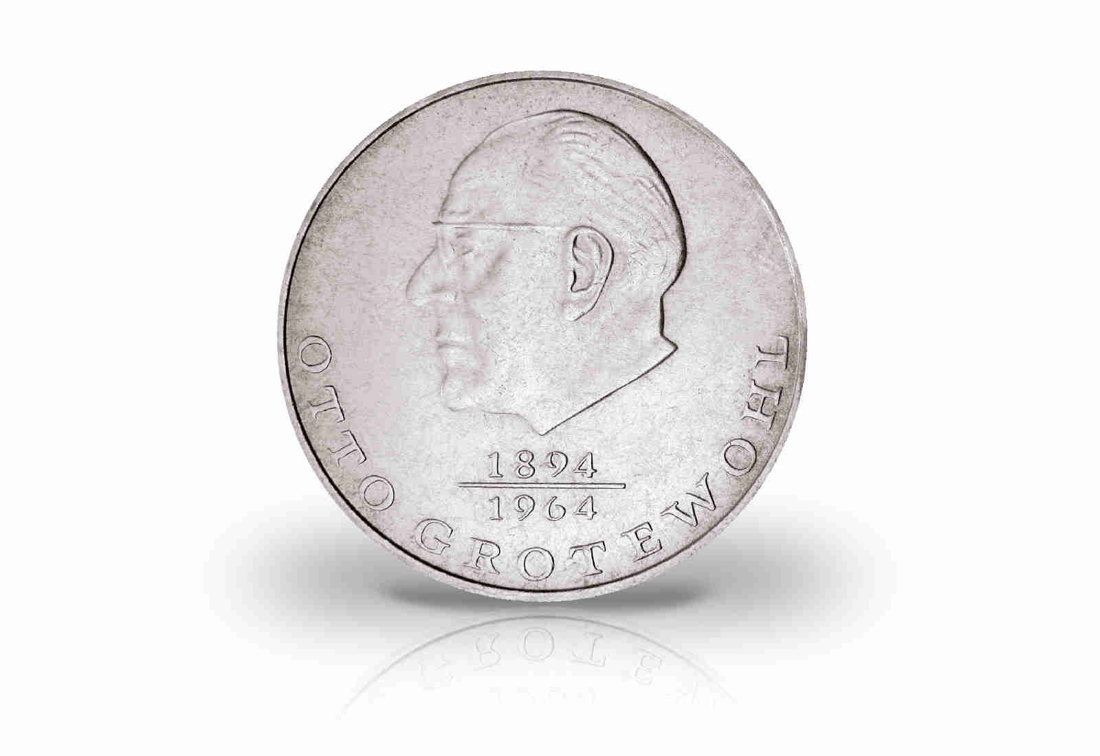 20 Mark Gedenkmünze 1973 DDR Otto Grotewohl Jaeger-Nr. 1548